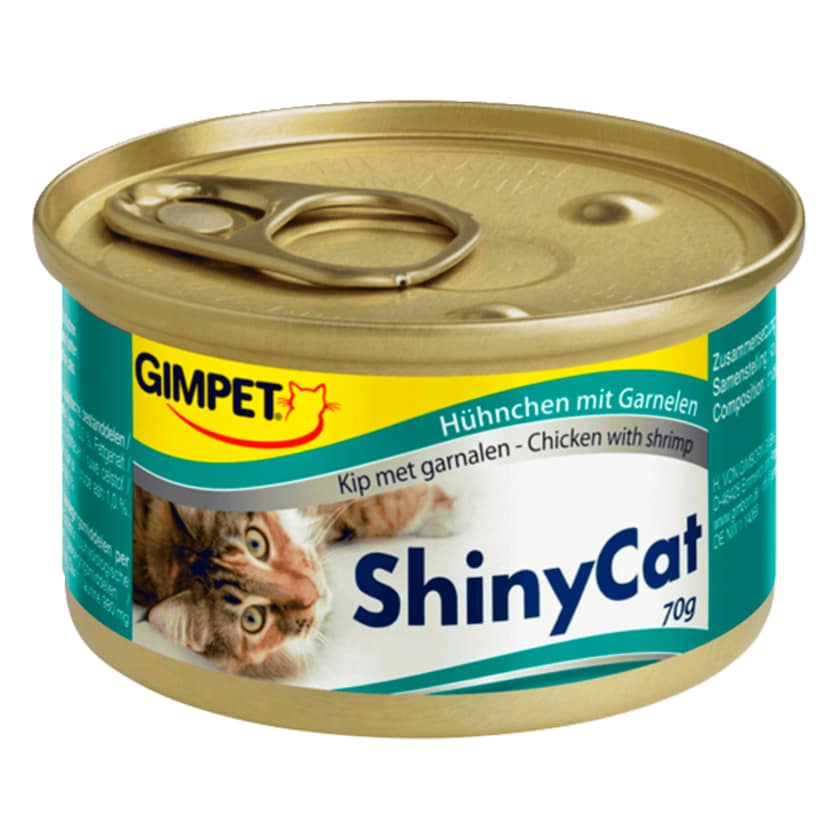 Gimpet Shiny Cat mit Hühnchen & Garnelen 70g